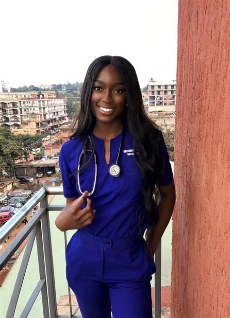 beautiful ebony girls in nursing uniforms